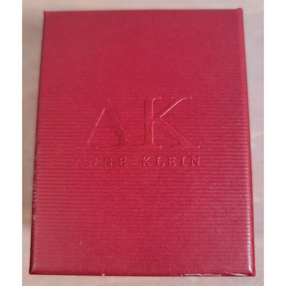 Womens Diamond Accent Gunmetal Watch Anne Klein In Red Gift Box main image 4